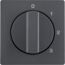 Центр.панель Berker для 3-уровн.выключателя 0-1-2-3, антрацит, Q.х (10966086)