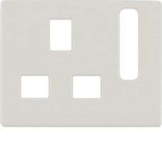 Панель Berker к розетке UK-стандарта с выключателем Arsys белая (3313070002)