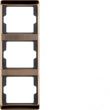 Рамка Berker 3Х вертикальна, мідь, ARSYS COPPER MED (13330007)