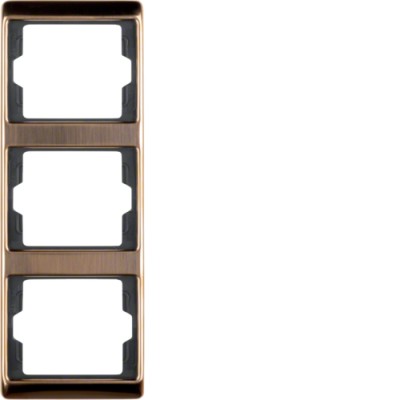 Рамка Berker 3Х вертикальная, медь, ARSYS COPPER MED (13330007)