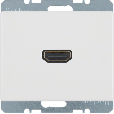 HDMI-Розетка Berker, пол. белизна, ARSYS (3315420069)