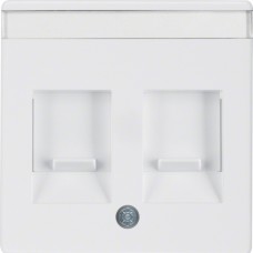 Накладка Berker для супортів під два модуля RJ12/RJ45, підлогу.білизна, Q. х (11816089)