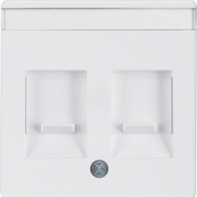 Накладка Berker для супортів під два модуля RJ12/RJ45, підлогу.білизна, Q. х (11816089)
