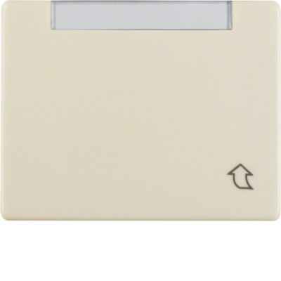 Рамка Berker 1Х з кришкою з полем д/надпису, плоский варіант, біла, ARSYS (11550002)