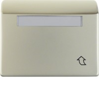 Рамка Berker 1Х з кришкою з полем д/надпису, високий варіант, сталевий лак, ARSYS (11559104)