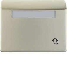 Рамка Berker 1Х з кришкою з полем д/надпису, високий варіант, сталевий лак, ARSYS (11559104)