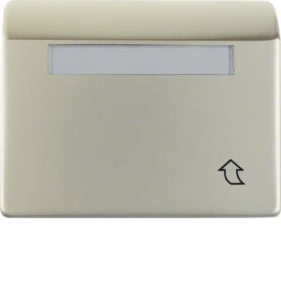 Рамка Berker 1Х з кришкою з полем д/надпису, високий варіант, сталевий лак, ARSYS (11559104)