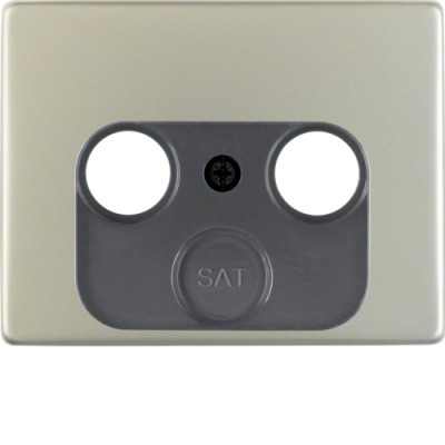 Накладка Berker для антеною розетки 2/3 отвори, нержавіюча сталь, ARSYS (12020004)