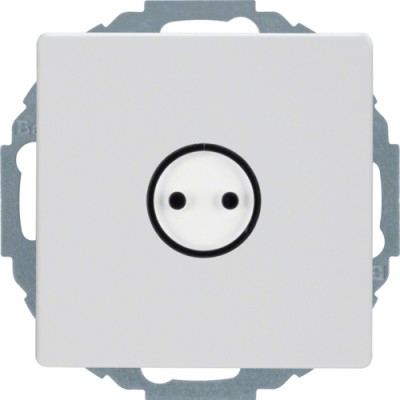 Розетка Berker с з/к, Крышка с знаком 'Розетка Berker', защ.контактов, пол.белизна, Q.х (47446049)