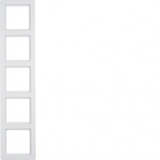 Рамка Berker 5Х підлогу.білизна, Q. 1 (10156089)