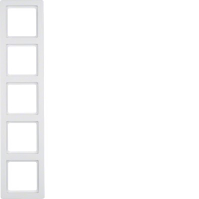 Рамка Berker 5Х підлогу.білизна, Q. 1 (10156089)