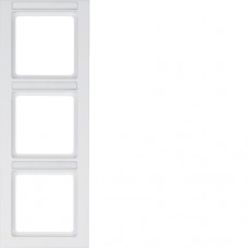 Рамка Berker 3Х вертикальна з полем для напису, підлогу.білизна, Q. 3 (10536099)