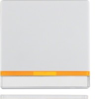 Клавиша Berker 1Х с линзой с полем д/надписи, пол.белизна, Q.х (16286089)