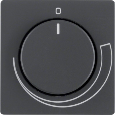 Накладка Berker для регулятора числа оборотов, антрацит, Q.х (11376076)