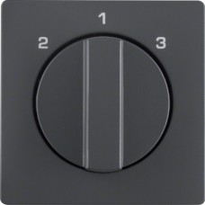 Центр.панель Berker для 3-уровн.выключателя 1-2-3, антрацит, Q.х (10846086)