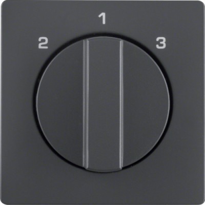 Центр.панель Berker для 3-уровн.выключателя 1-2-3, антрацит, Q.х (10846086)