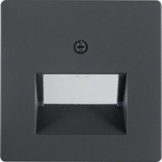 Накладка Berker для 2-кратной розетки UAE, антрацит, Q.х (14096086)