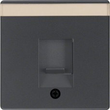 Накладка Berker для суппортов под модуль RJ12/RJ45, антрацит, Q.х (11706086)