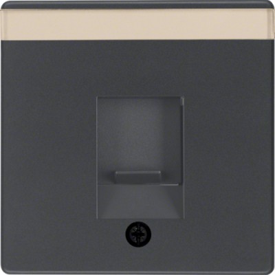Накладка Berker для суппортов под модуль RJ12/RJ45, антрацит, Q.х (11706086)