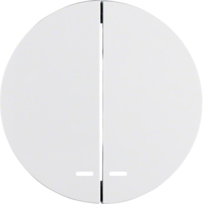 Клавиша Berker 2Х с линзой, пол.белизна, R.x (16272089)