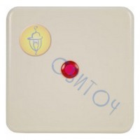 Клавиша Hager c красной линзой для 1-клавишных выключателя сл./кость REGINA (13009805)