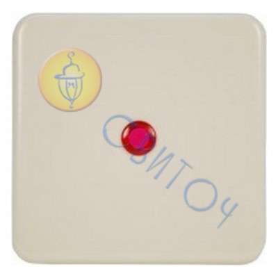 13009805 Клавіша 1Х з черв.лінзою сл./кість REGINA