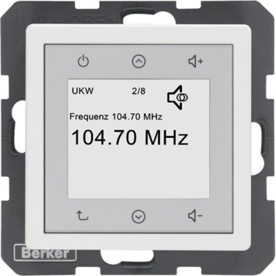 Radio Touch Berker без Спикера, Q.х пол. белизна (28846089)