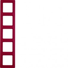 Рамка Berker 5Х червона, Q. 1 (10156062)