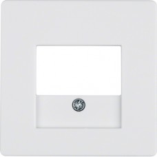 Накладка Berker для розеток для громкоговорителей, USB-розеток, пол.белизна, Q.х (10336089)