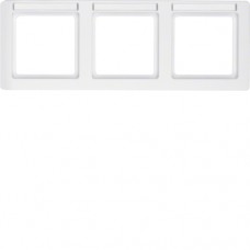 Рамка Berker 3Х вертикальна з полем для напису, підлогу.білизна, Q. 1 (10236019)