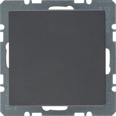 Заглушка без цоколя с центральной панелью, антрацит, Q.х (10096086)