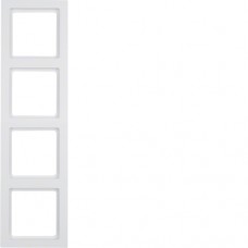 Рамка Berker 4Х підлогу.білизна, Q. 3 (10146099)