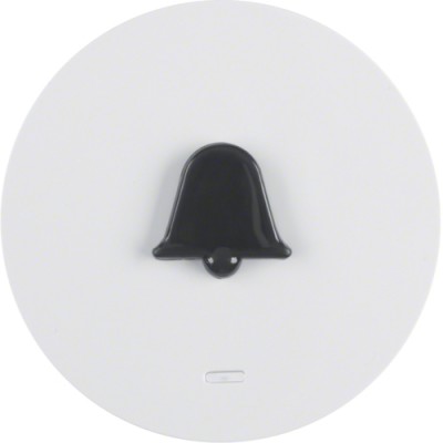 Клавиша Berker 1Х с линзой и рельефным знаком знаком 