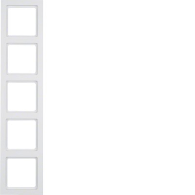 Рамка Berker 5Х підлогу.білизна, Q. 3 (10156099)