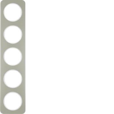 Рамка Berker 5Х нержавіюча сталь/підлога.білизна, R. 1 (10152114)