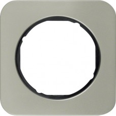 Рамка Berker 1Х нержавіюча сталь/чорний, R. 1 (10112104)