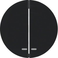 Клавиша Berker 2Х с линзой, черные, R.x (16272045)