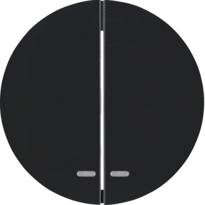 Клавиша Berker 2Х с линзой, черные, R.x (16272045)