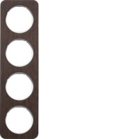 Рамка Berker 4Х дуб/підлога.білизна, дерево, R. 1 (10142359)