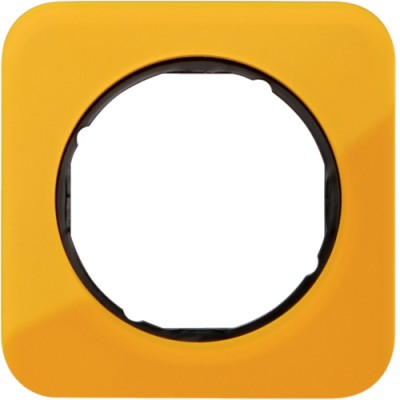 Рамка Berker 1Х помаранчевий прозорий/чорний, акрил, R. 1 (10112334)