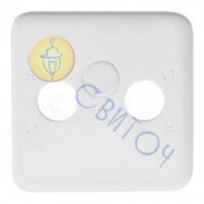 13005005 Лицьова панель для розеток ТВ/ТВ-САТ біла REGINA