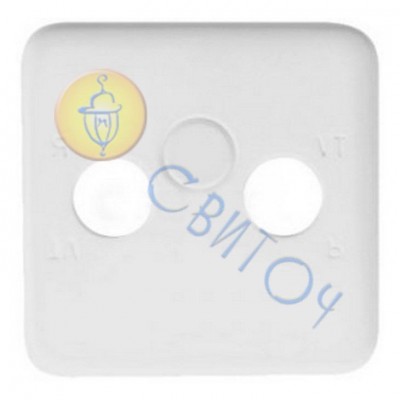 13005005 Лицьова панель для розеток ТВ/ТВ-САТ біла REGINA