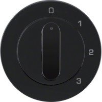 Центр.панель Berker для 3-уровн.выключателя 0-1-2-3, черная, R.x (10962045)
