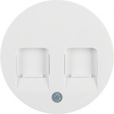 Накладка Berker для суппортов под два модуля RJ12/RJ45, пол.белизна, R.x (11812089)