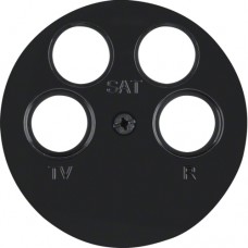 Накладка Berker для антеною розетки 4 отвори, чорна, R. х (14842045)