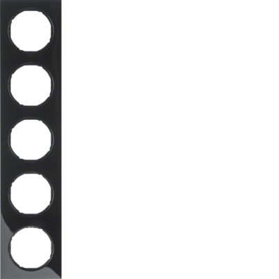 Рамка Berker 5Х пластик/чорний, R. 3 (10152245)