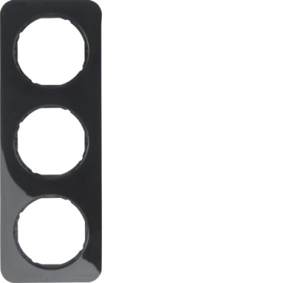 Рамка Berker 3Х пластик/чорний, R. 1 (10132145)