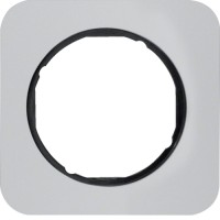 Рамка Berker 1Х алюміній/чорний, R. 1 (10112184)