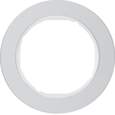 Рамка Berker 1Х алюміній/підлога.білизна, R. Classic (10112074)