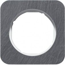 Рамка Berker 1х антрацит / пол. белизна, сланец, R.1 (10112389)